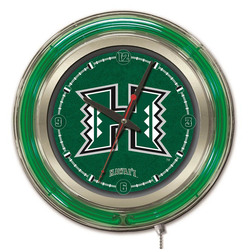 inch Hawaii Neon Clock