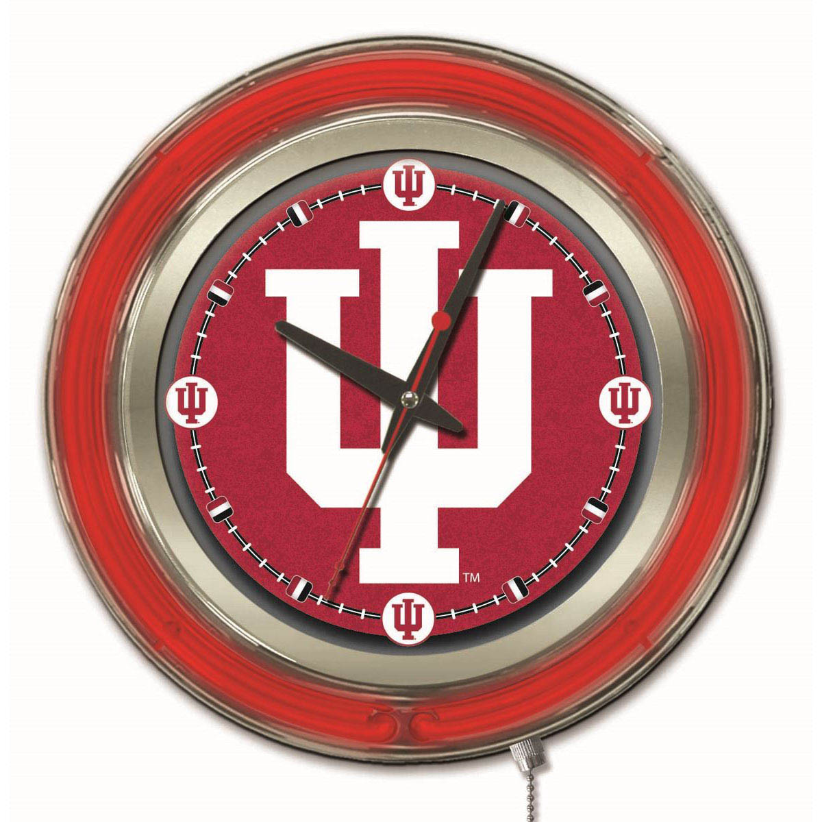 inch Indiana Neon Clock