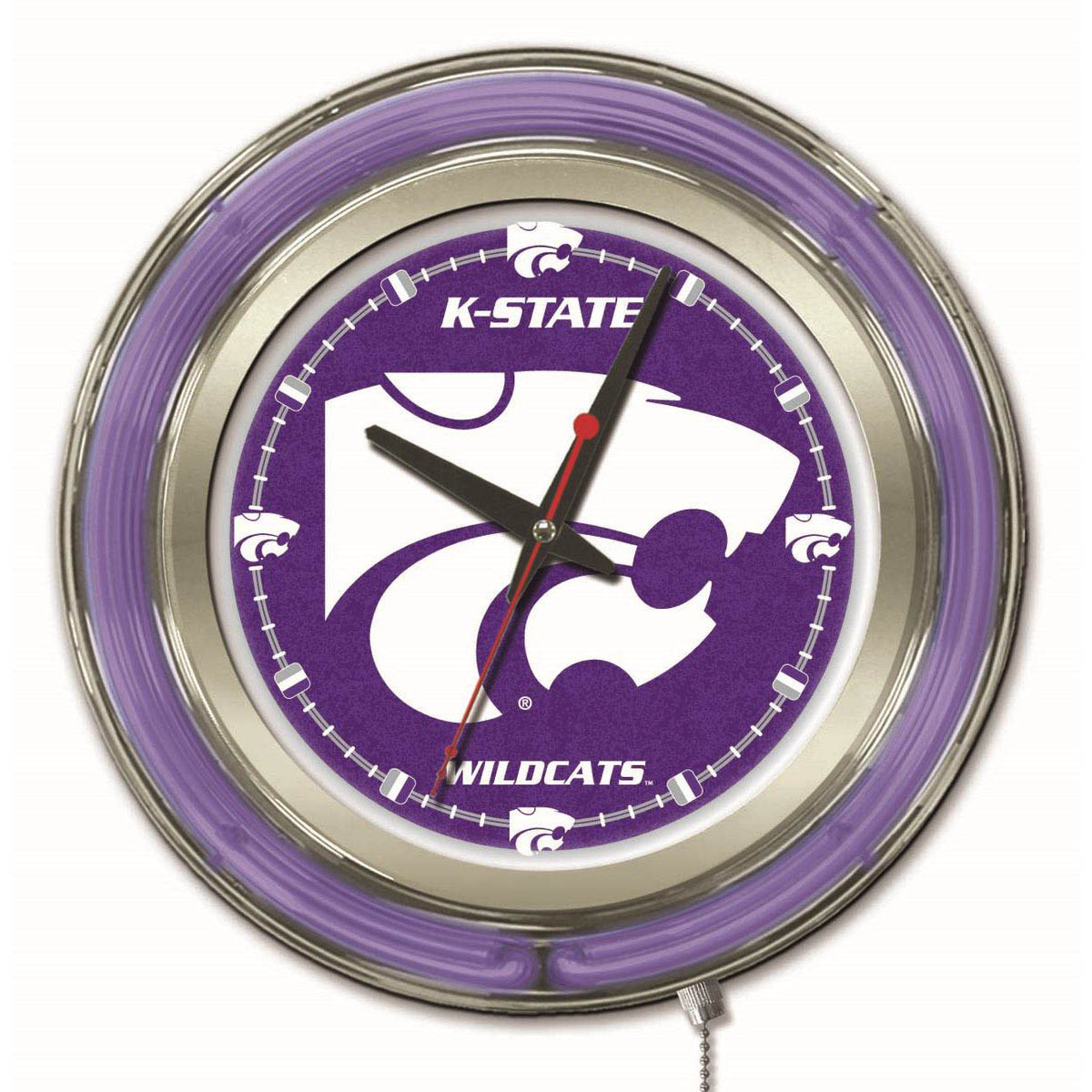 inch Kansas State Neon Clock