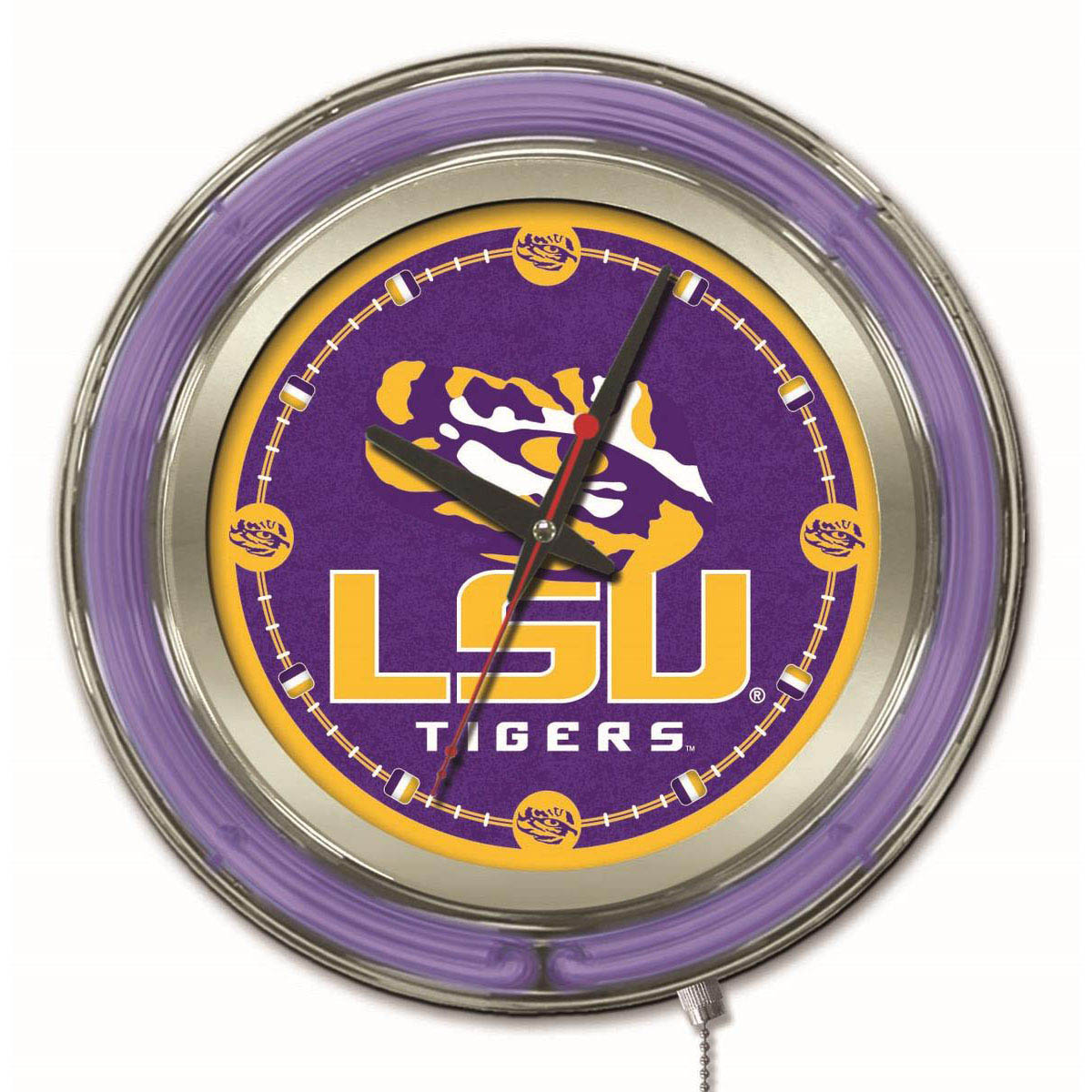 inch Louisiana State Neon Clock