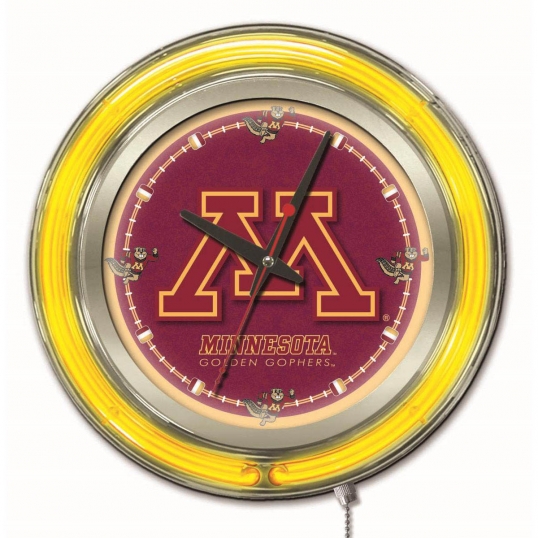15 inch Minnesota Neon Clock