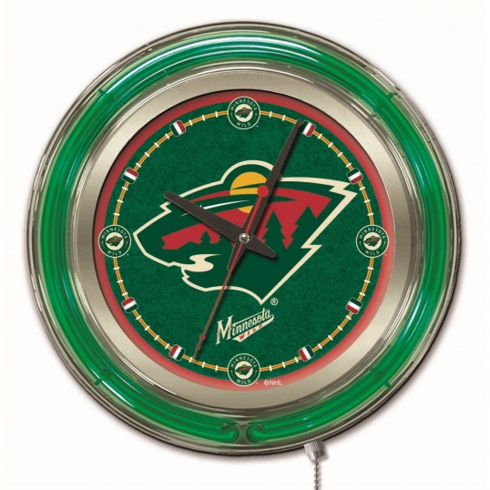 15 inch Minnesota Wild Neon Clock