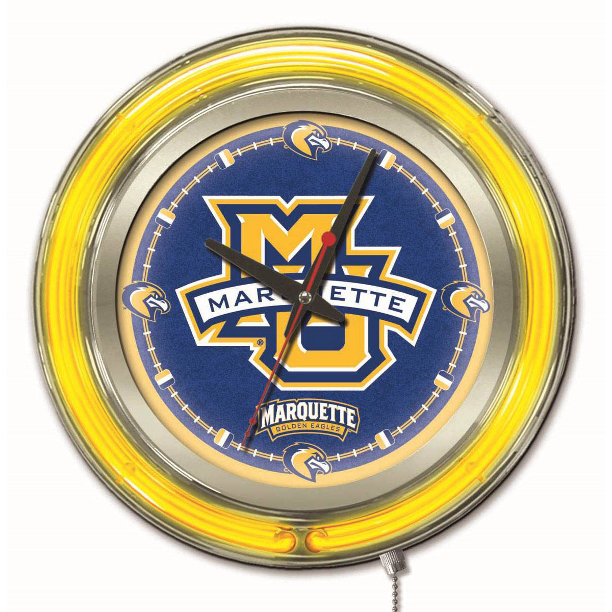 inch Marquette Neon Clock