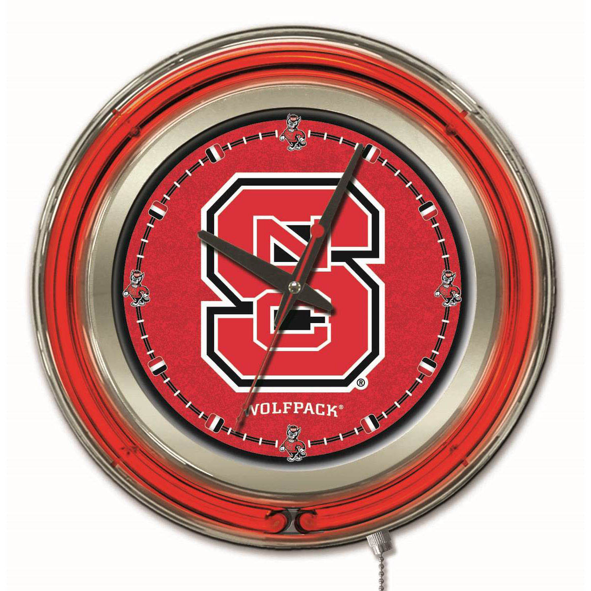 inch North Carolina State Neon Clock