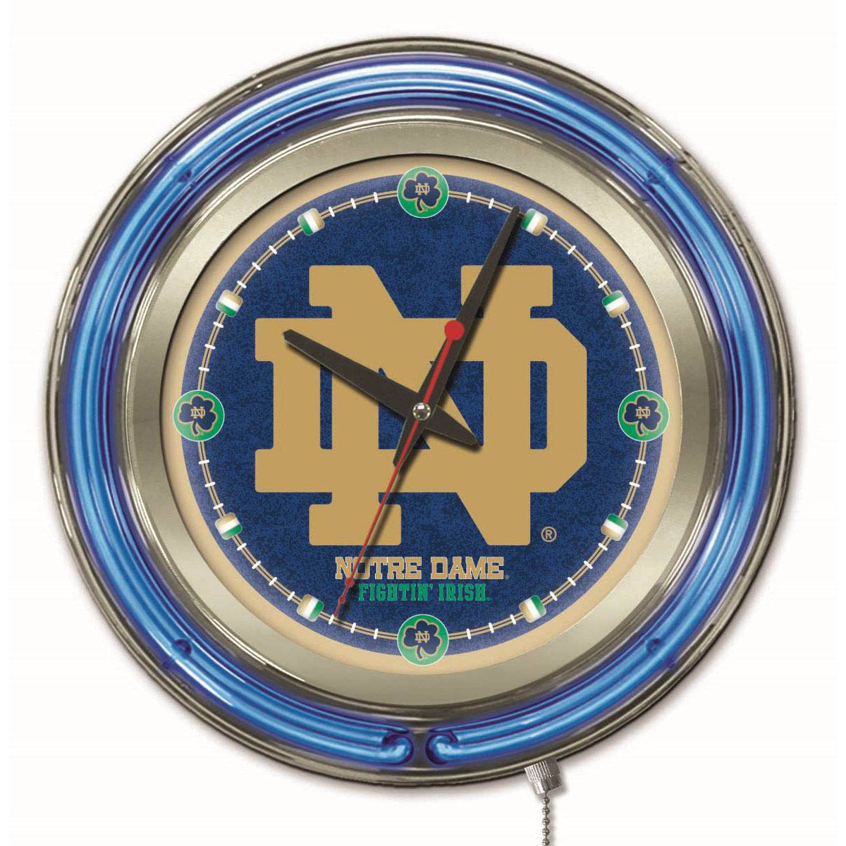inch Notre Dame Neon Clock
