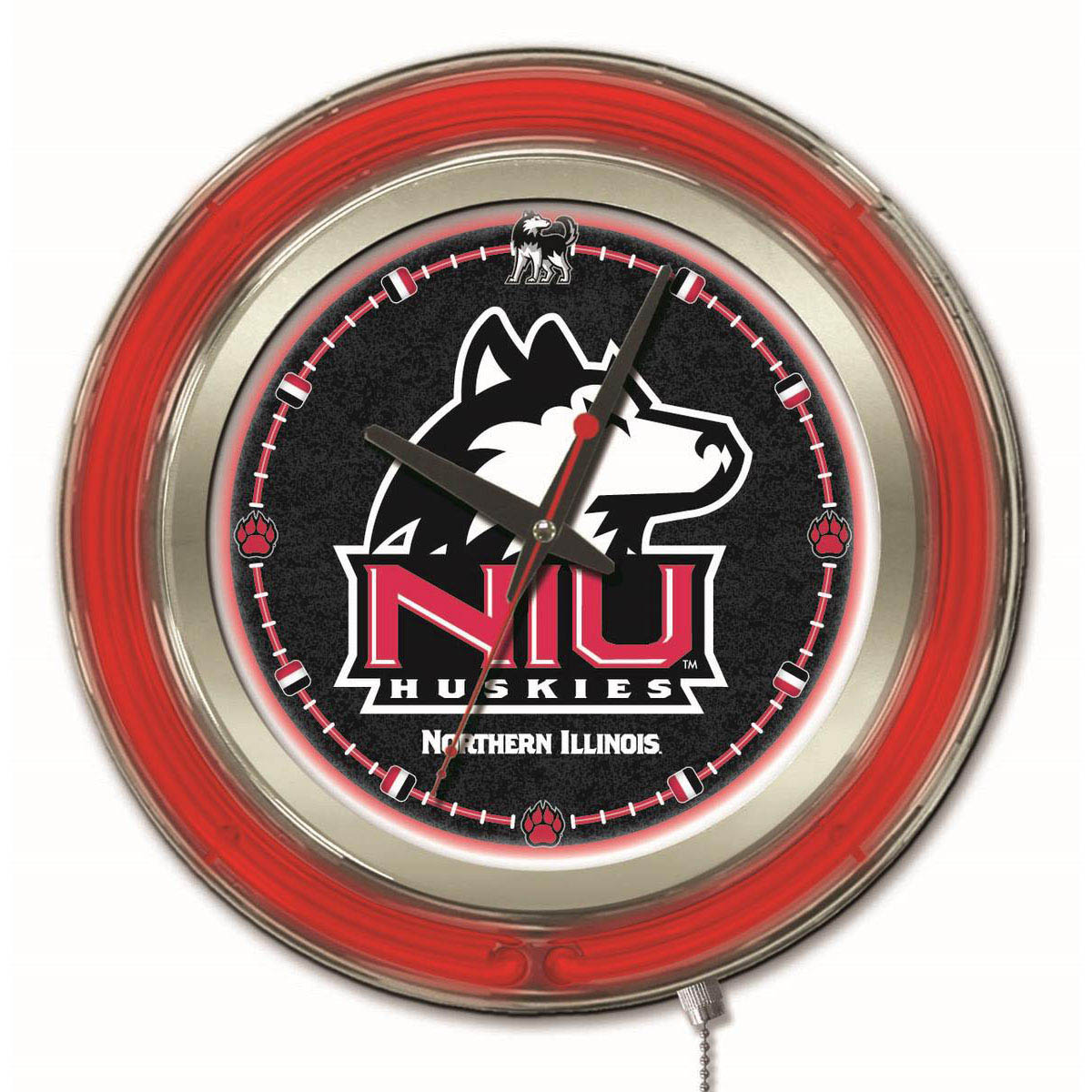 inch Northern Illinois Neon Clock