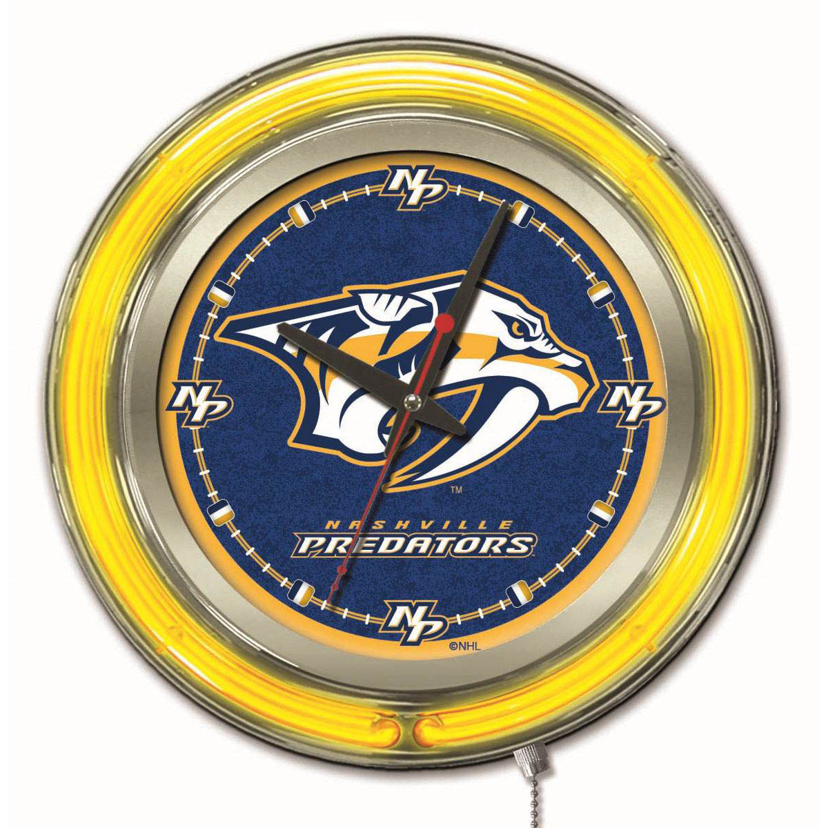 inch Nashville Predators Neon Clock