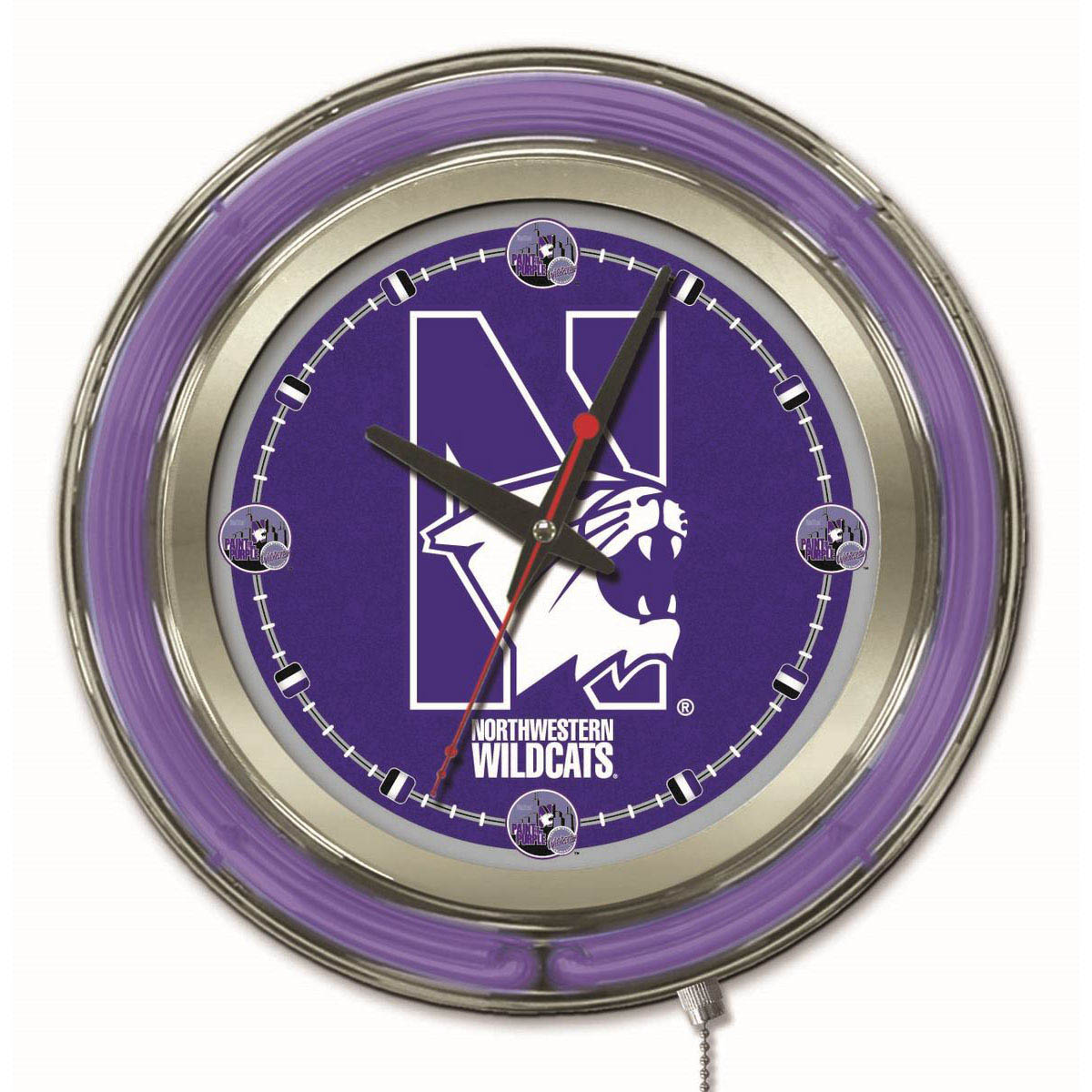 inch Northwestern Neon Clock