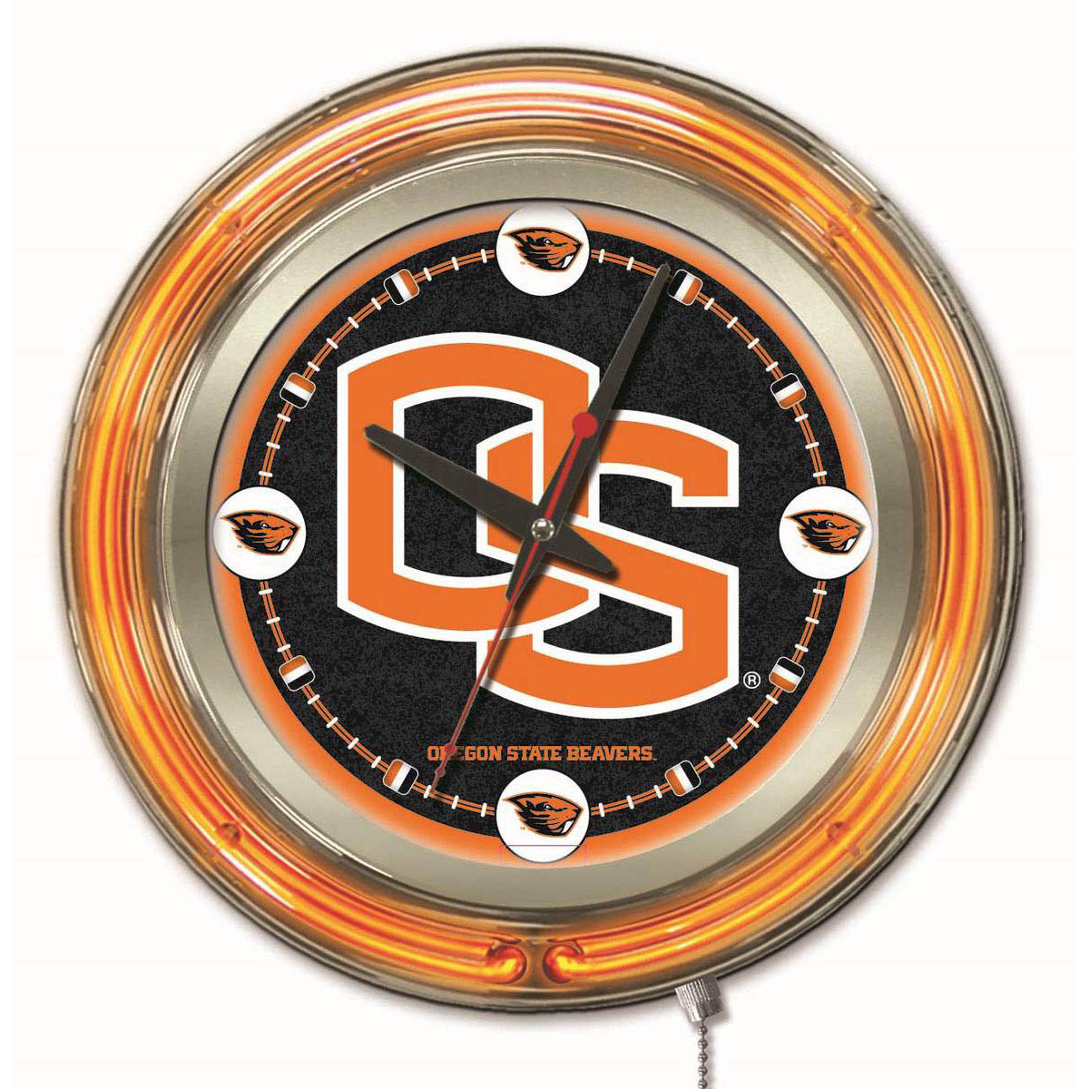 inch Oregon State Neon Clock