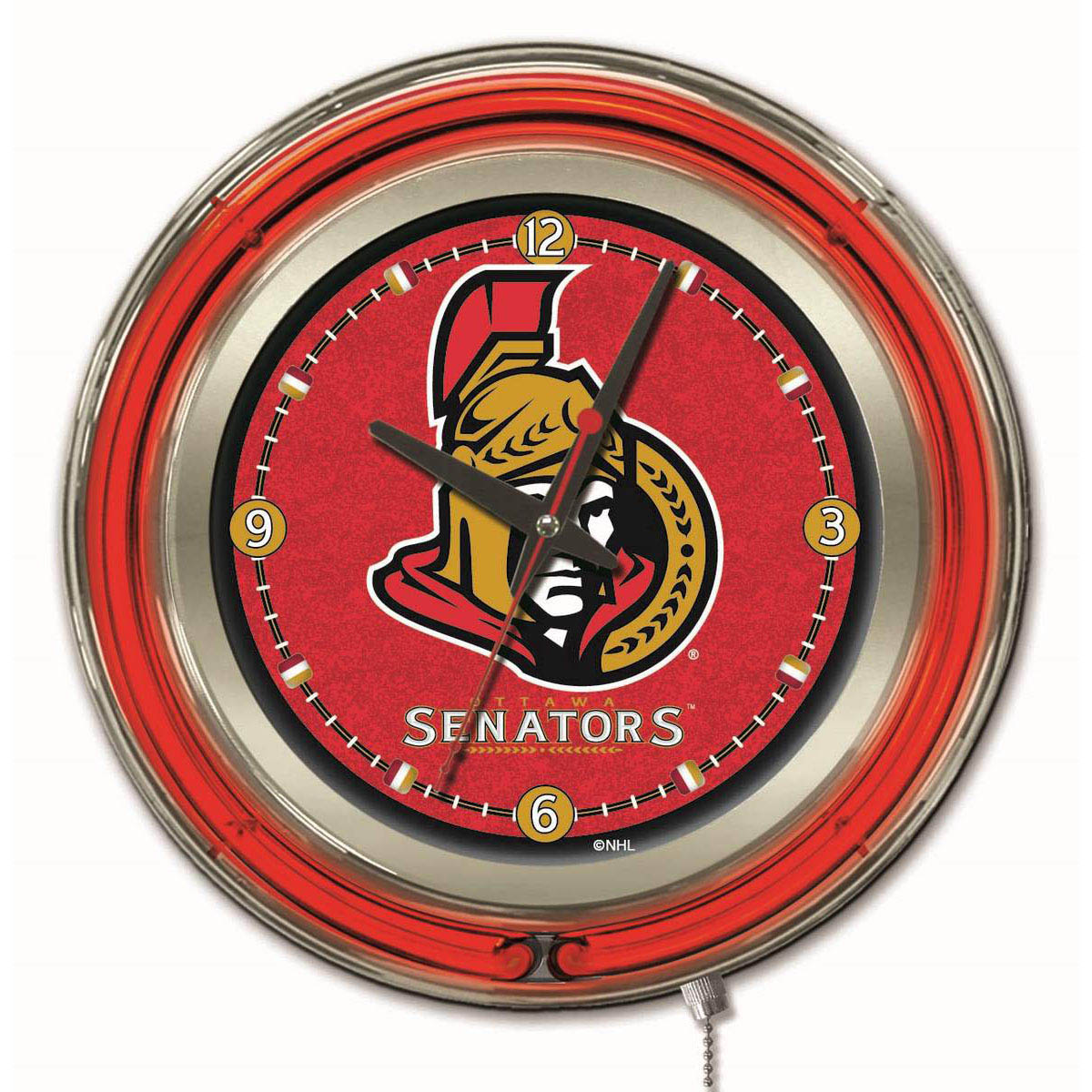 inch Ottawa Senators Neon Clock