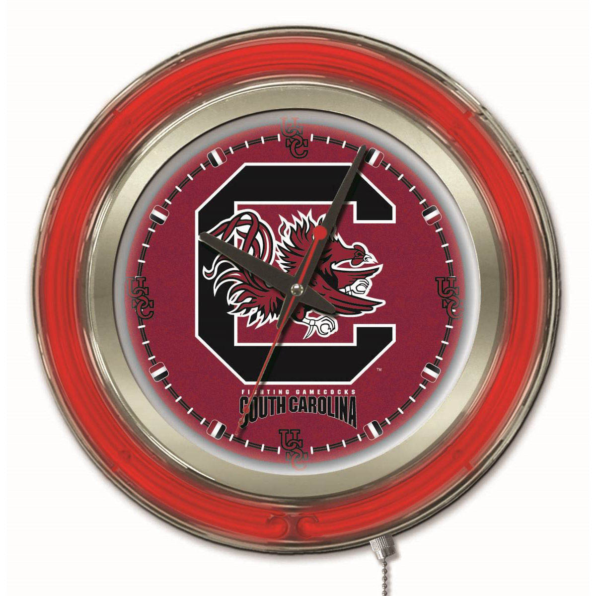 inch South Carolina Neon Clock