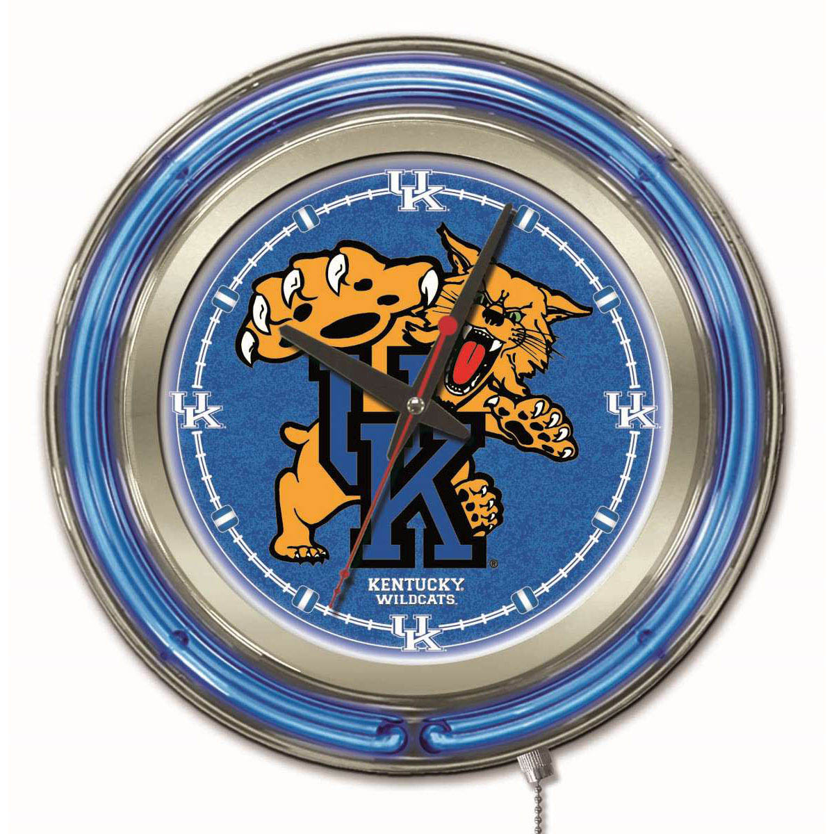 inch Kentucky Wildcat Neon Clock