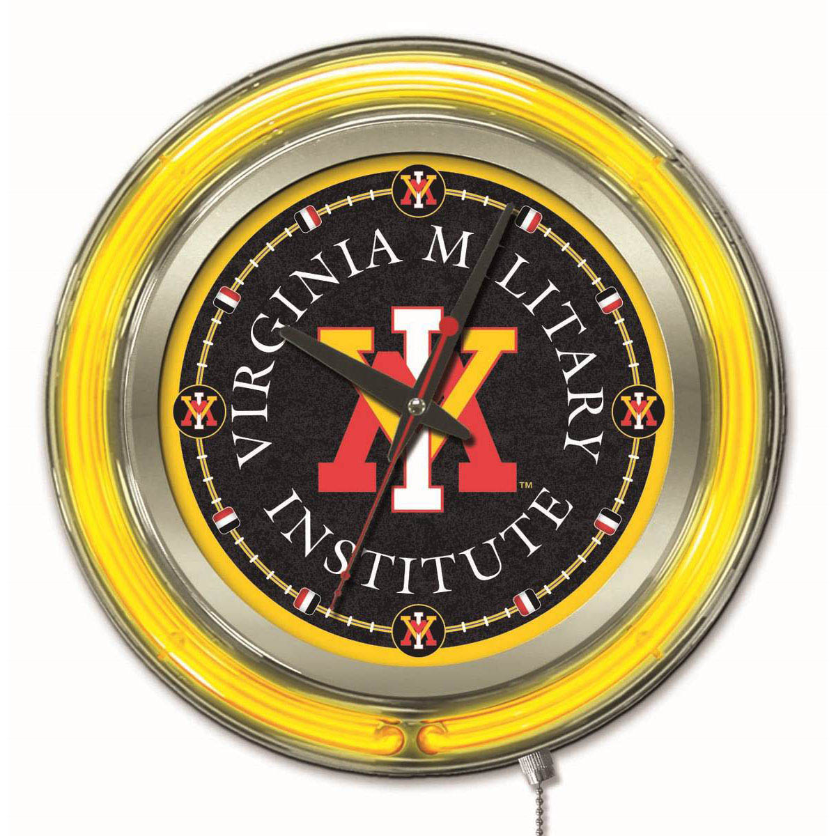 inch Virginia Military Institute Neon Clock