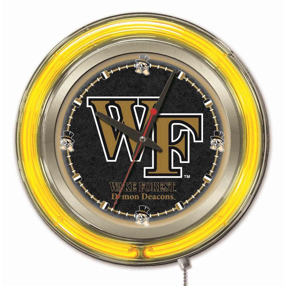 inch Wake Forest Neon Clock