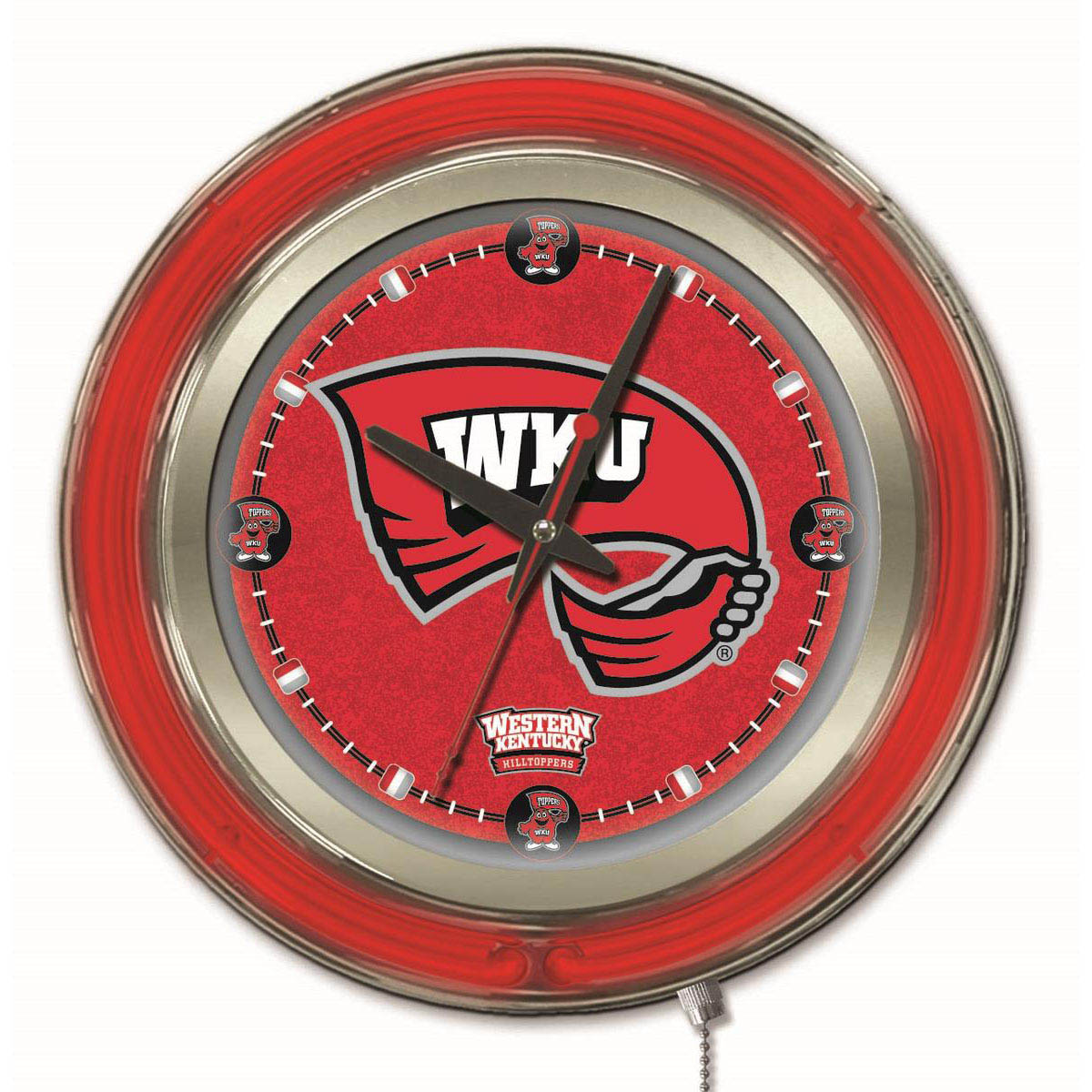 inch Western Kentucky Neon Clock