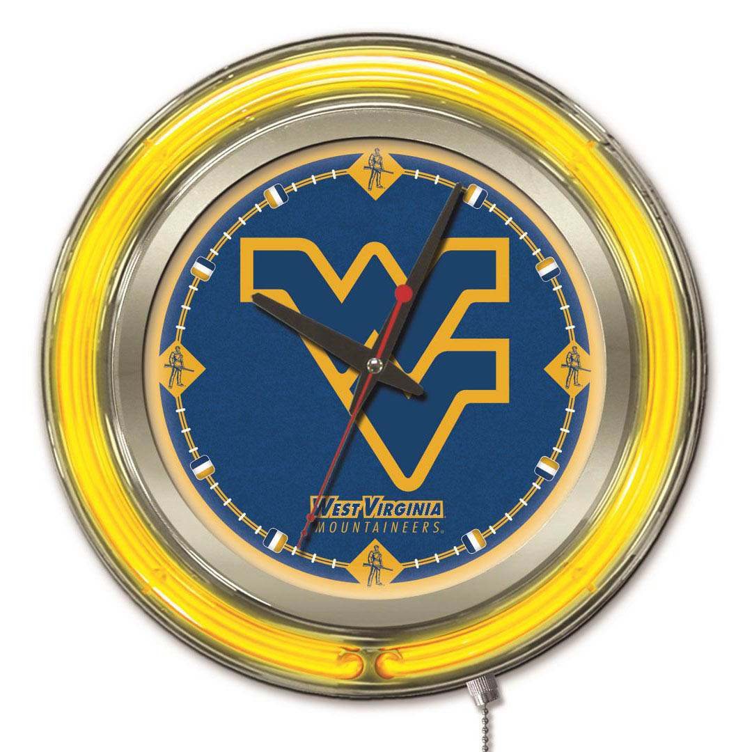inch West Virginia Neon Clock