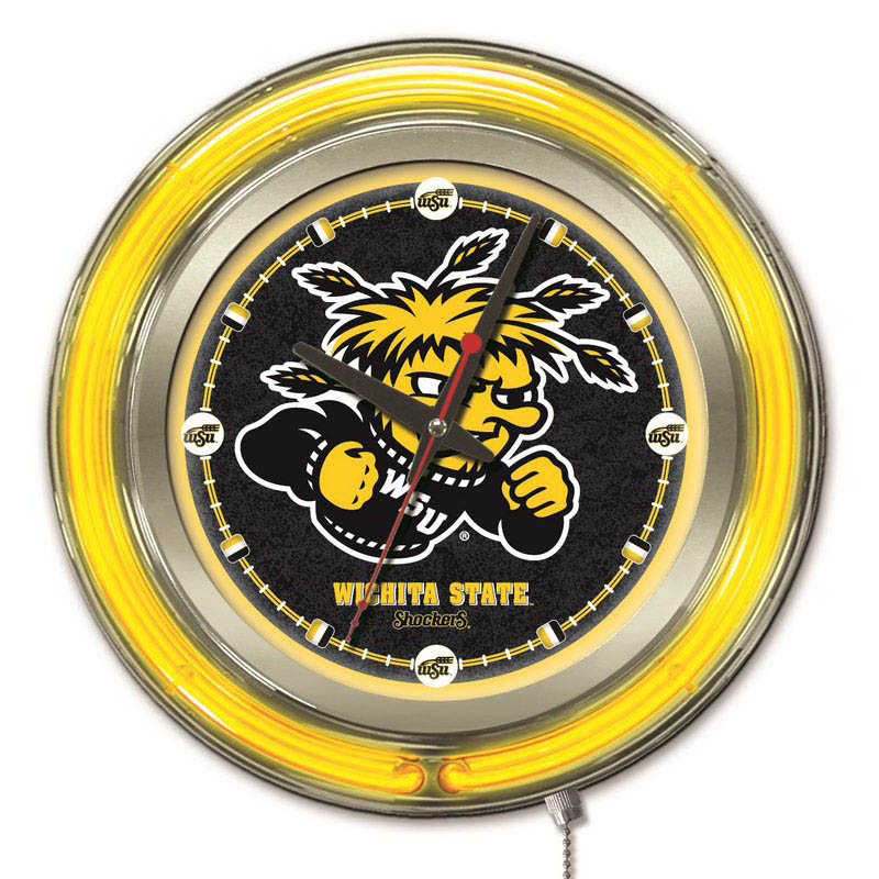 inch Wichita State Neon Clock