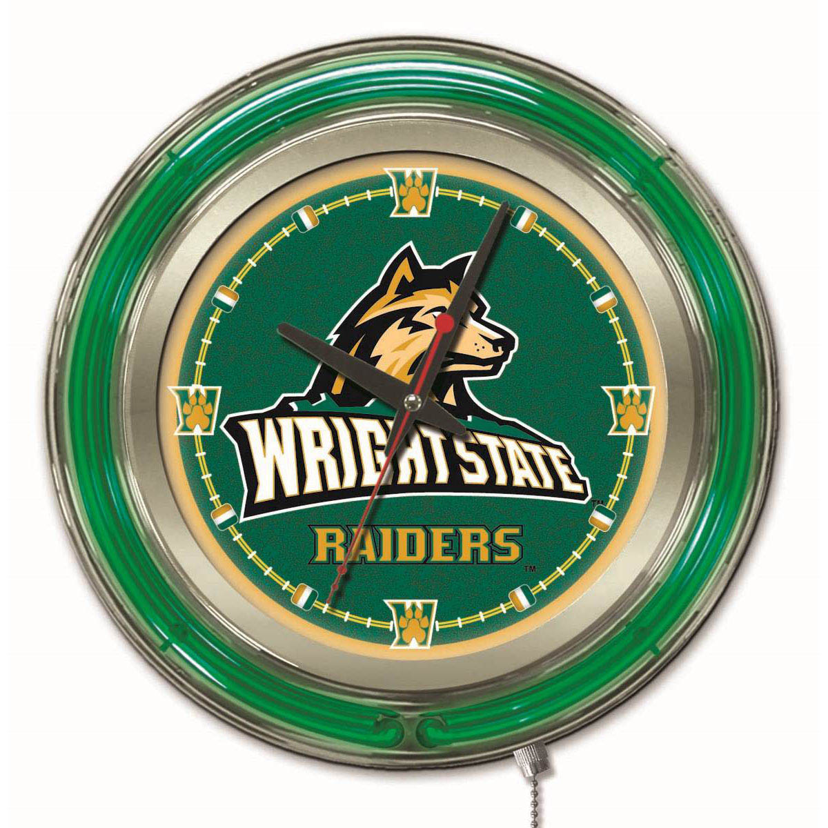 inch Wright State Neon Clock