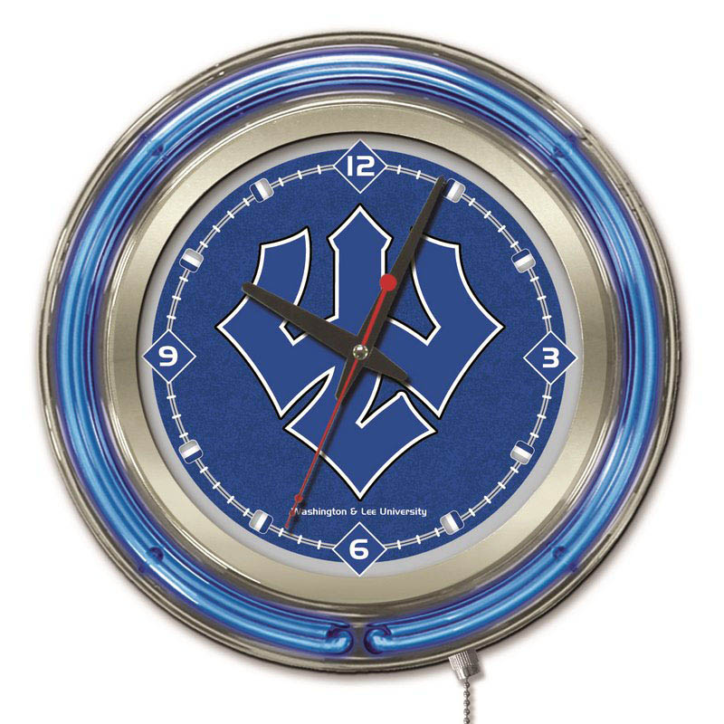 inch Washington & Lee Neon Clock