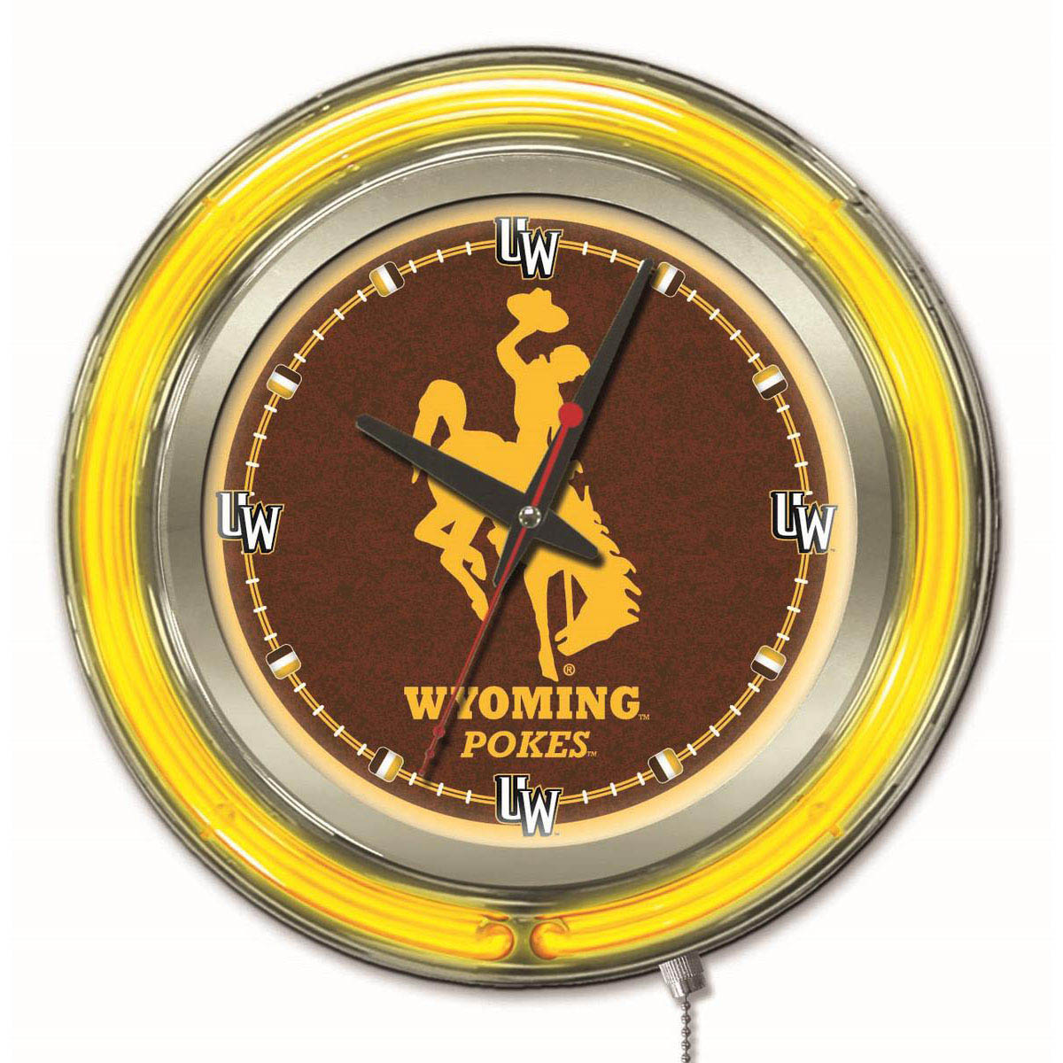 inch Wyoming Neon Clock