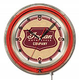19 inch Indian Motorcycle Shield Neon Clock