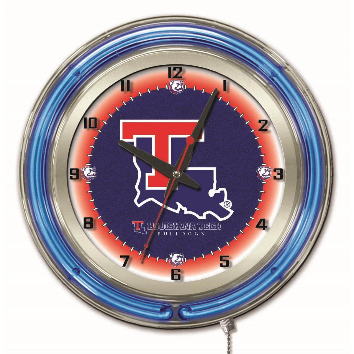 19 inch Louisiana Tech Neon Clock