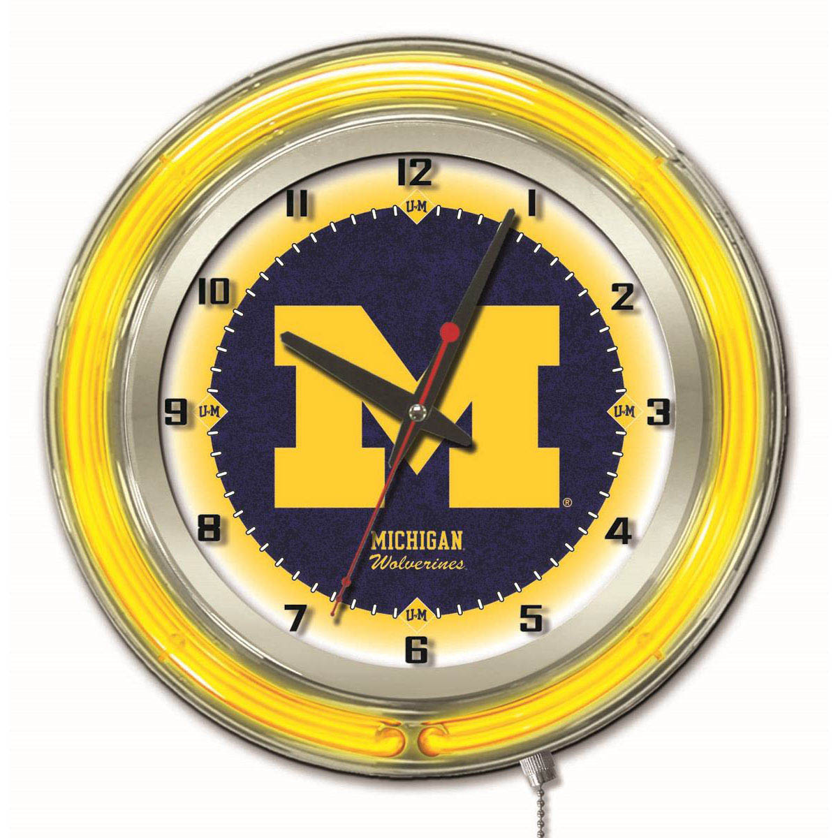 19 inch Michigan Neon Clock