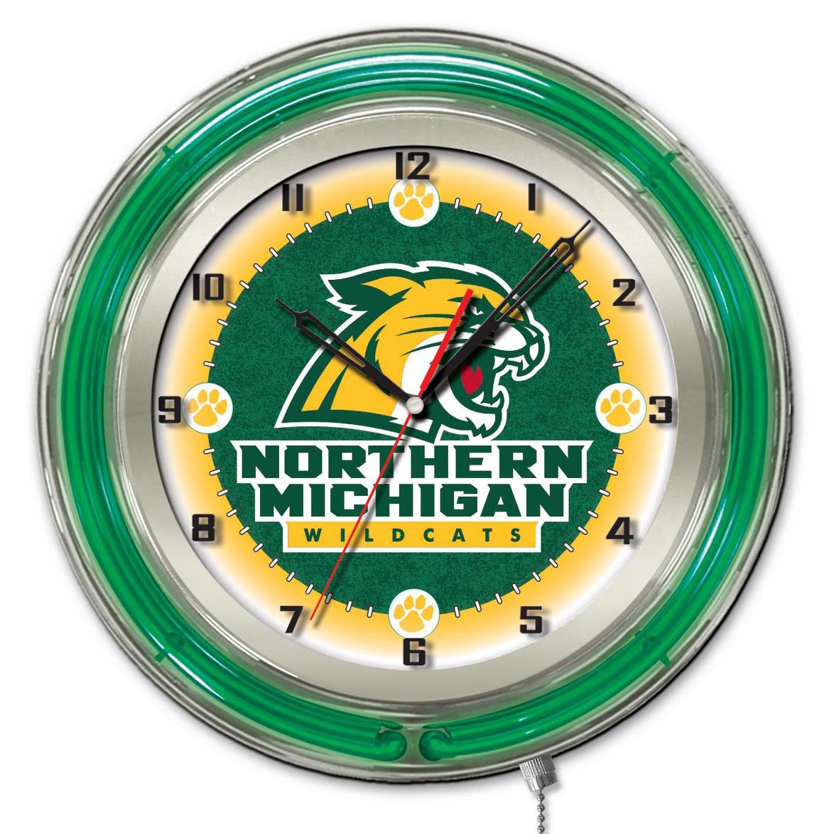 19 inch Northern Michigan Neon Clock