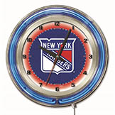 19 inch New York Rangers Neon Clock