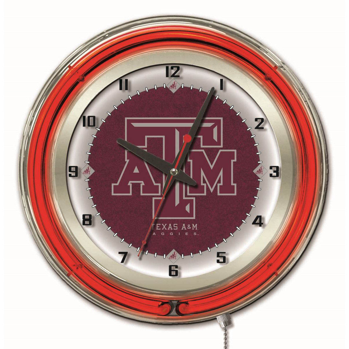 19 inch Texas A&M Neon Clock