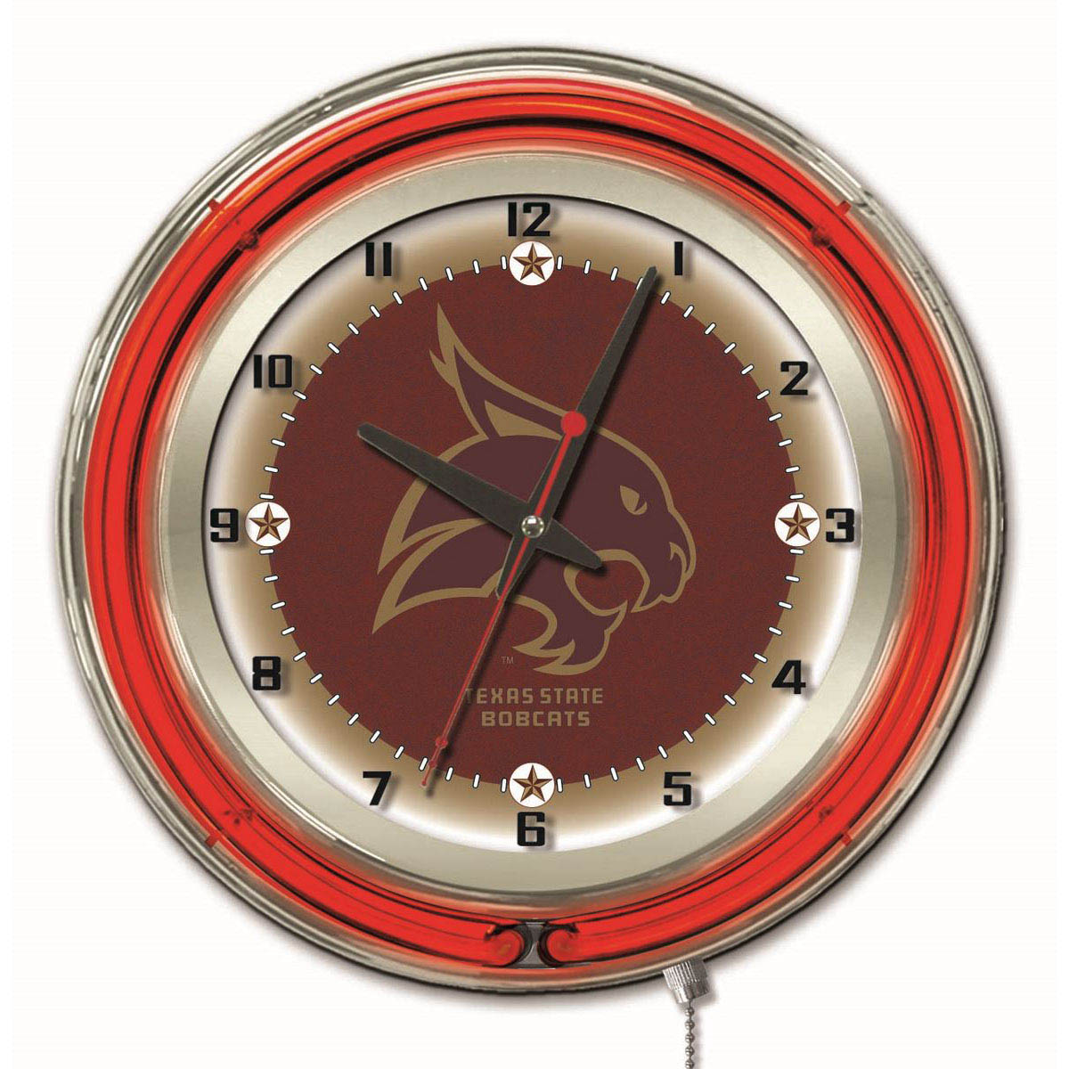 19 inch Texas State Neon Clock