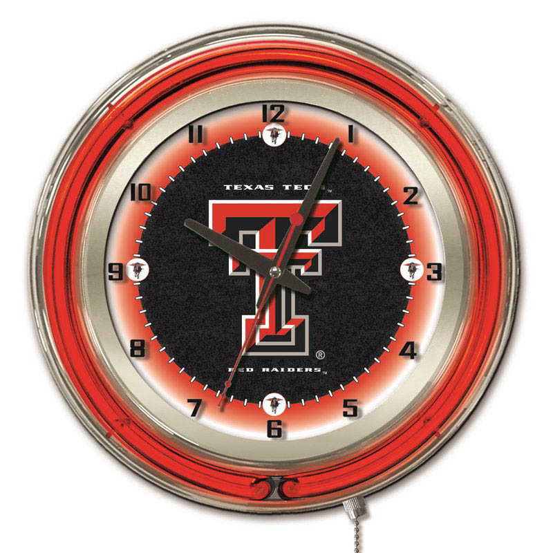 19 inch Texas Tech Neon Clock