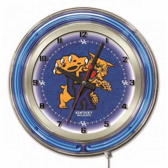 19 inch Kentucky Wildcat Neon Clock