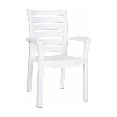 Marina Stackable Resin Dining Armchair (Set of 2): White