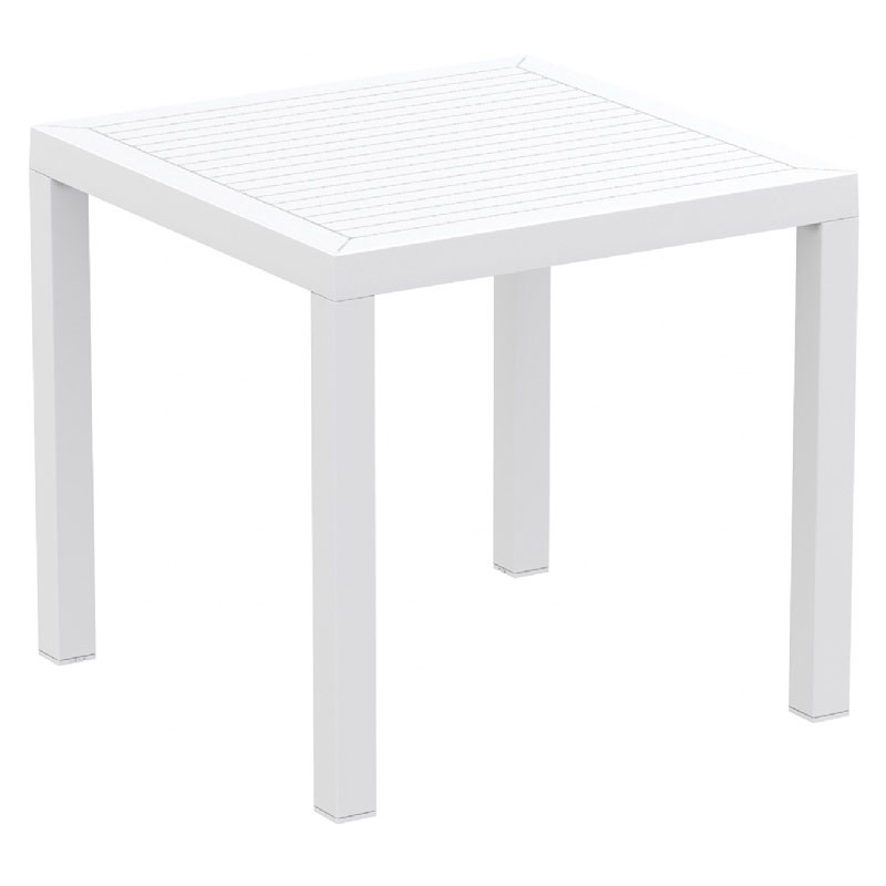 Ares 31 inch Resin Square Dining Table