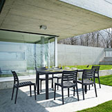 Ares 7 Piece Resin Rectangular Dining Set