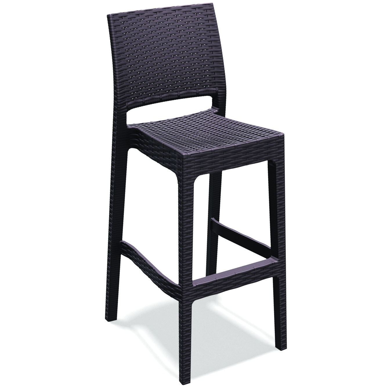 Wickerlook Stackable Barstool (Set of 2)