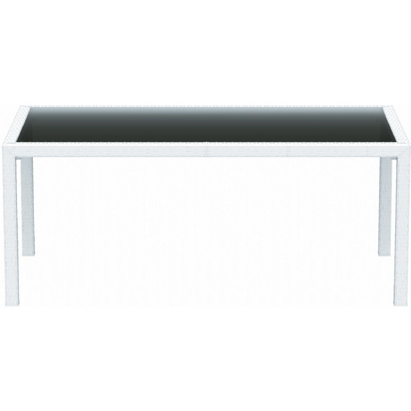 Miami 71 inch Rectangular Wickerlook Dining Table