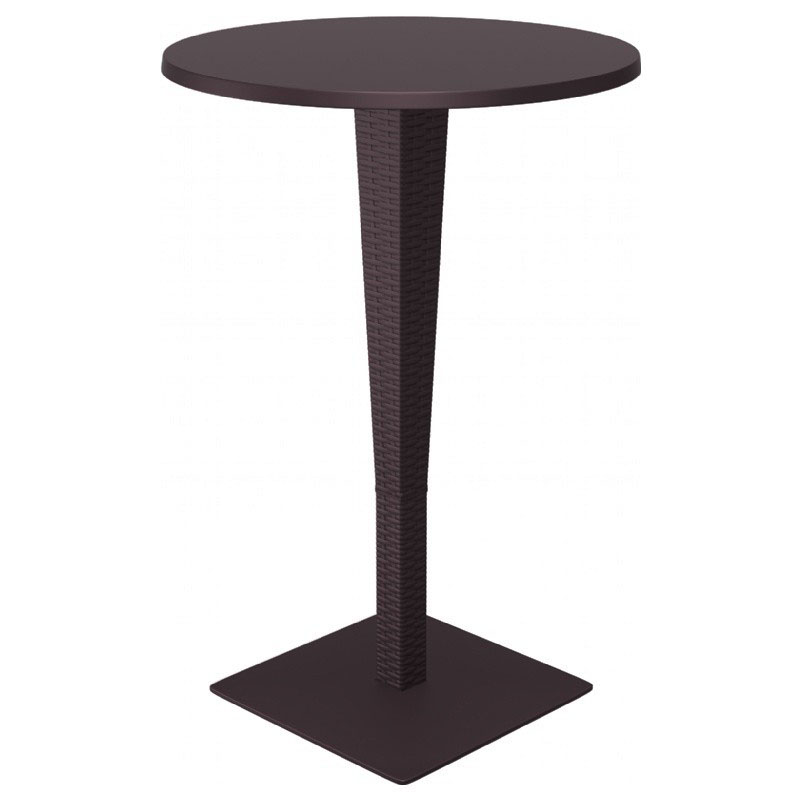 Riva 27.5 inch Werzalit Round Top Bar Height Table