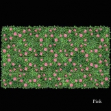 Outdoor Artificial Azalea Bush on Galvanized Metal Screen