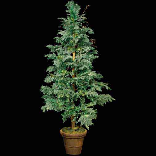 Outdoor Artificial Cedar Tree With Natural Trunk : Multiple Sizes