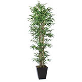 8 foot Artificial Bamboo in Metal Planter