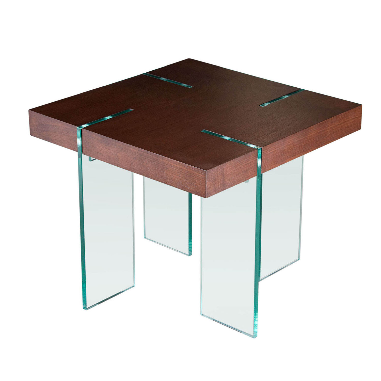 Glass Leg End Table W/multiple Top Color Options