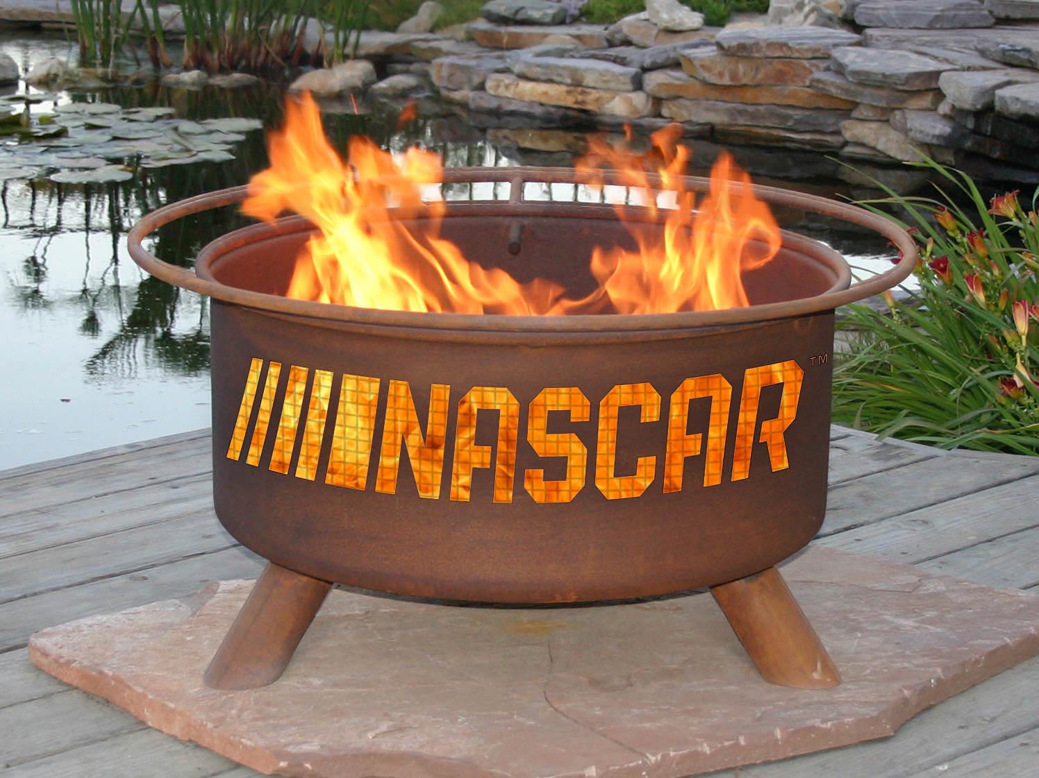 Steel Nascar Fire Pit