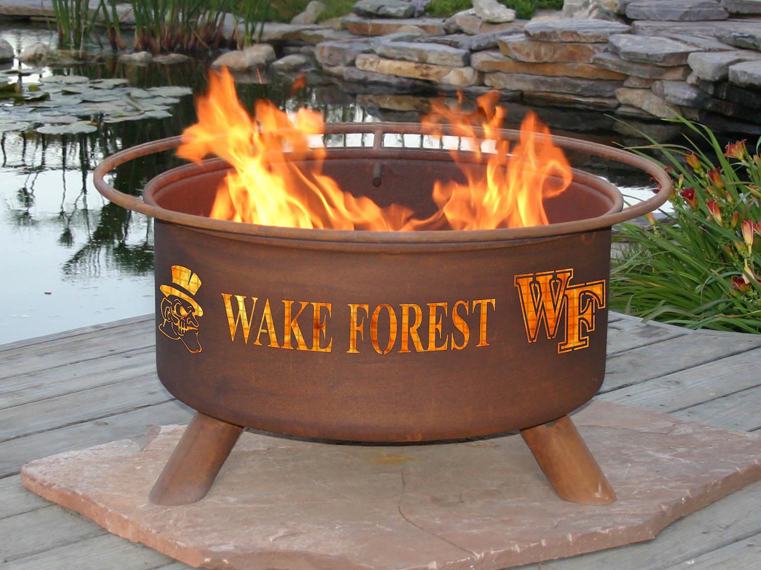 Steel Wake Forest Fire Pit
