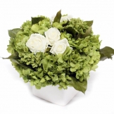 Preserved Rose and Hydrangea Arrangement