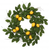 24 inch Salal Leaf Lemon Wreath