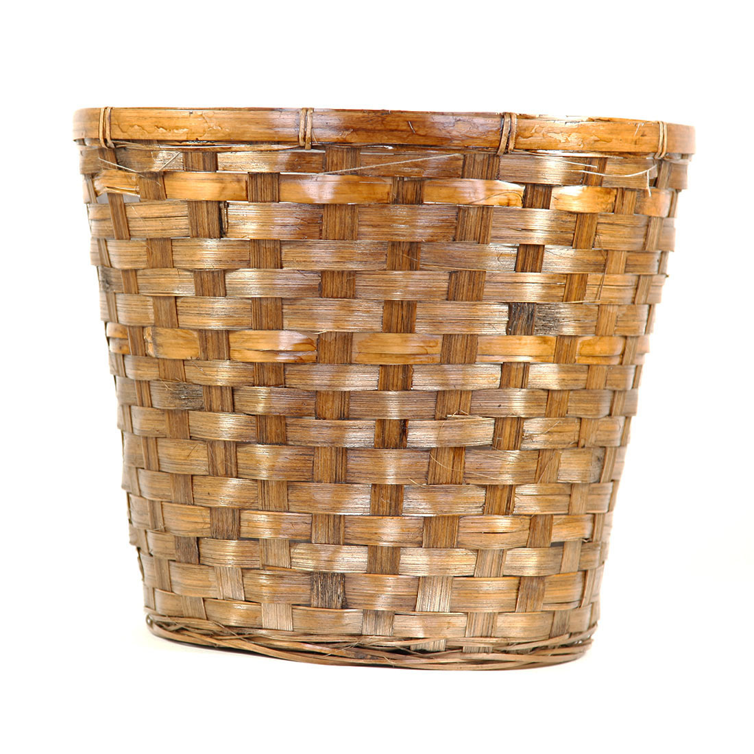 12 inch Bamboo Basket: Fits 10 inch Pots - OVERSTOCK