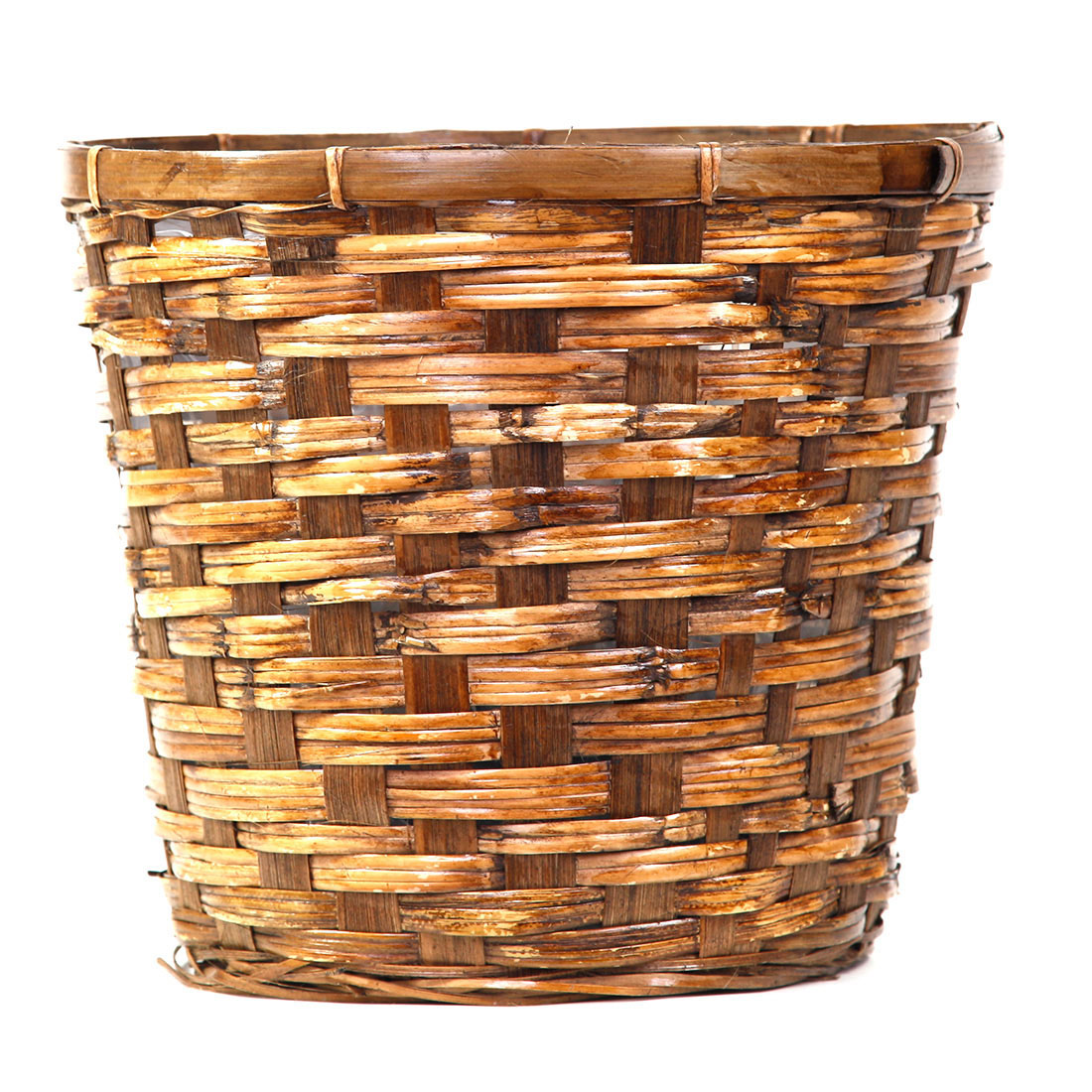 10 inch Honey Brown Rattan Basket Fits 8 inch Pots G90PBGFT