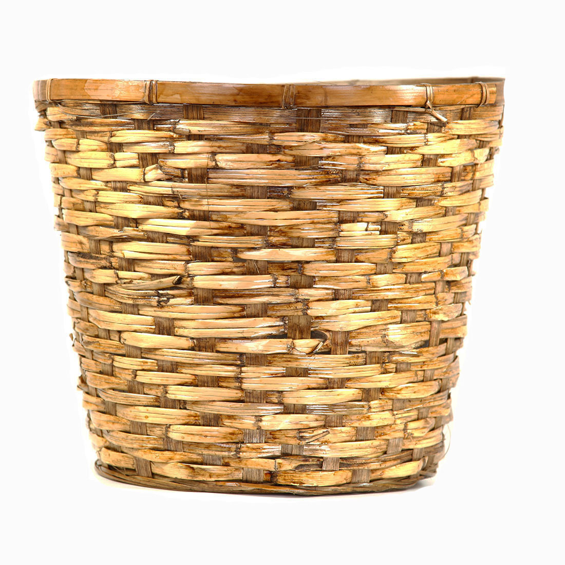 12 Inch Honey Brown Rattan Basket: Fits 10 Inch Pots - Overstock